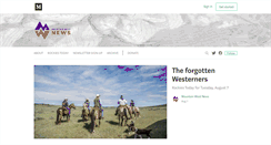 Desktop Screenshot of mountainwestnews.org